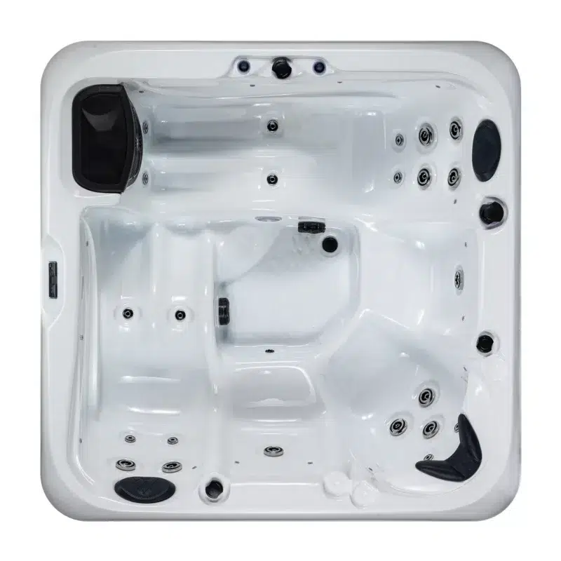 Corfou – Spa 5 places au meilleur prix Vendom, disponible chez Only Spa - Pure White - Vue du dessus