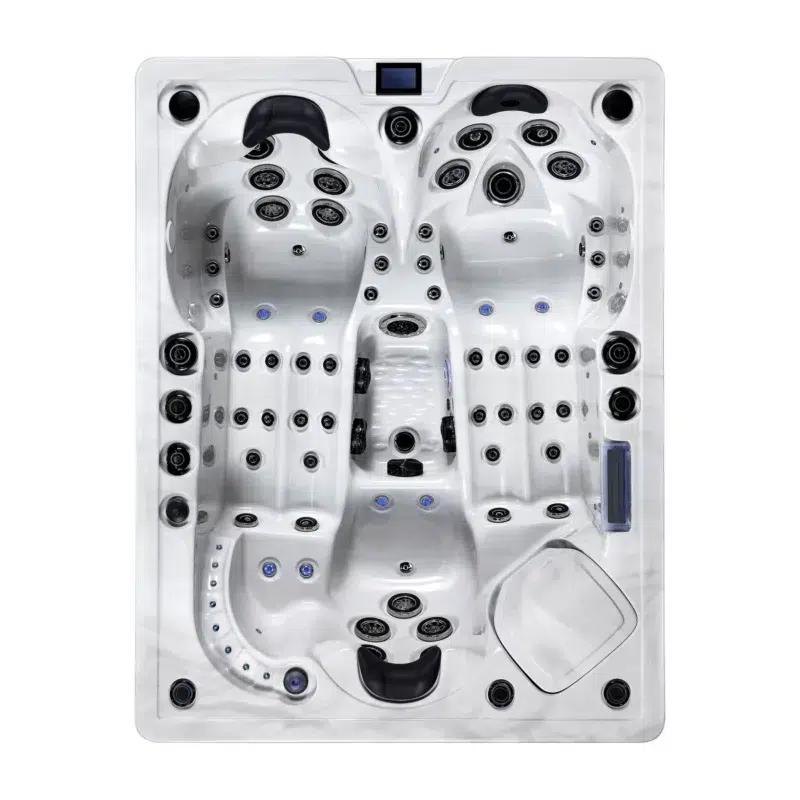 Jamaïque – Spa 3 places premium Vendom – Only Spa - White Marble - Vue du dessus