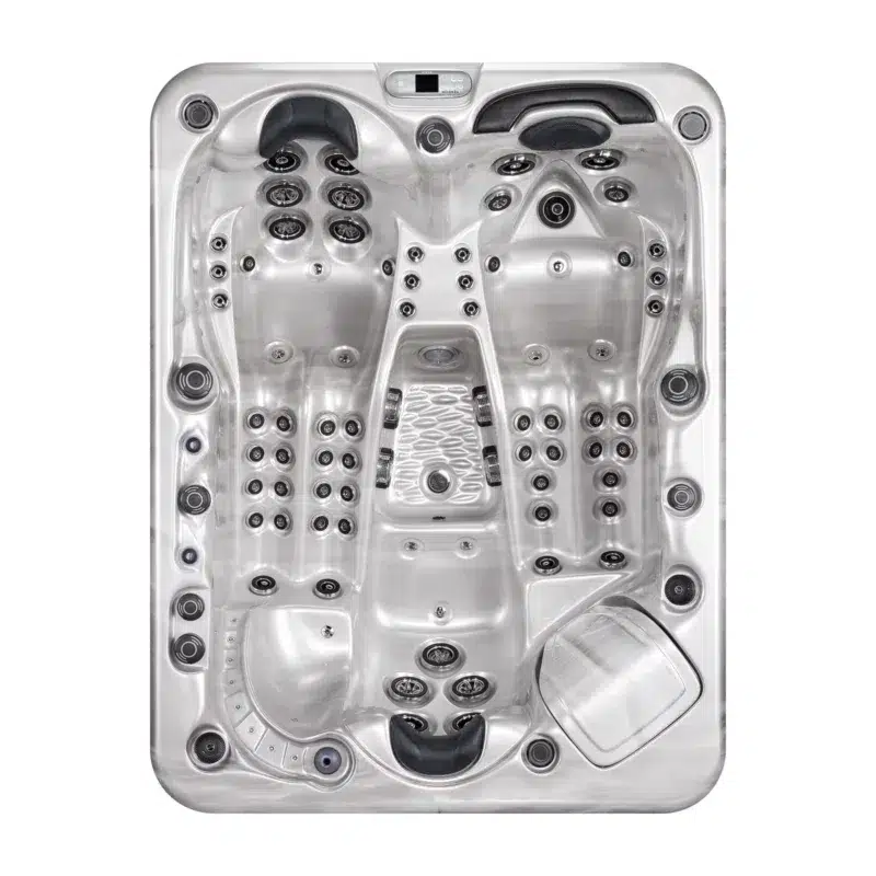 Maohi – Spa 3 places design de la collection Vendom – Only Spa - Oyster Opal - Vue du dessus