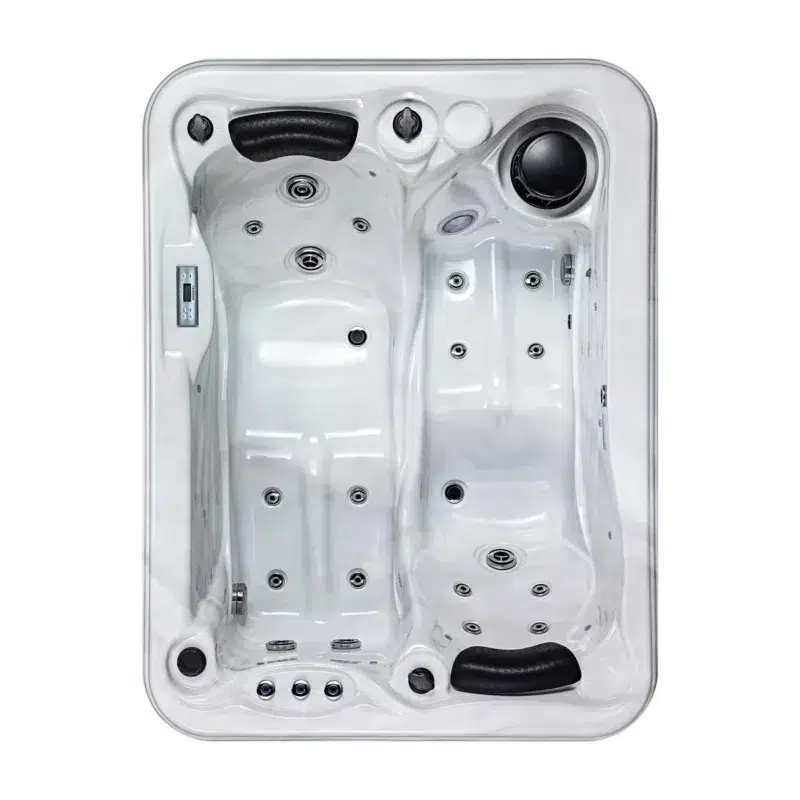 Mooréa – Spa 2 places compact Vendom, idéal pour les petits espaces – Only Spa - White Marble - Vue du dessus