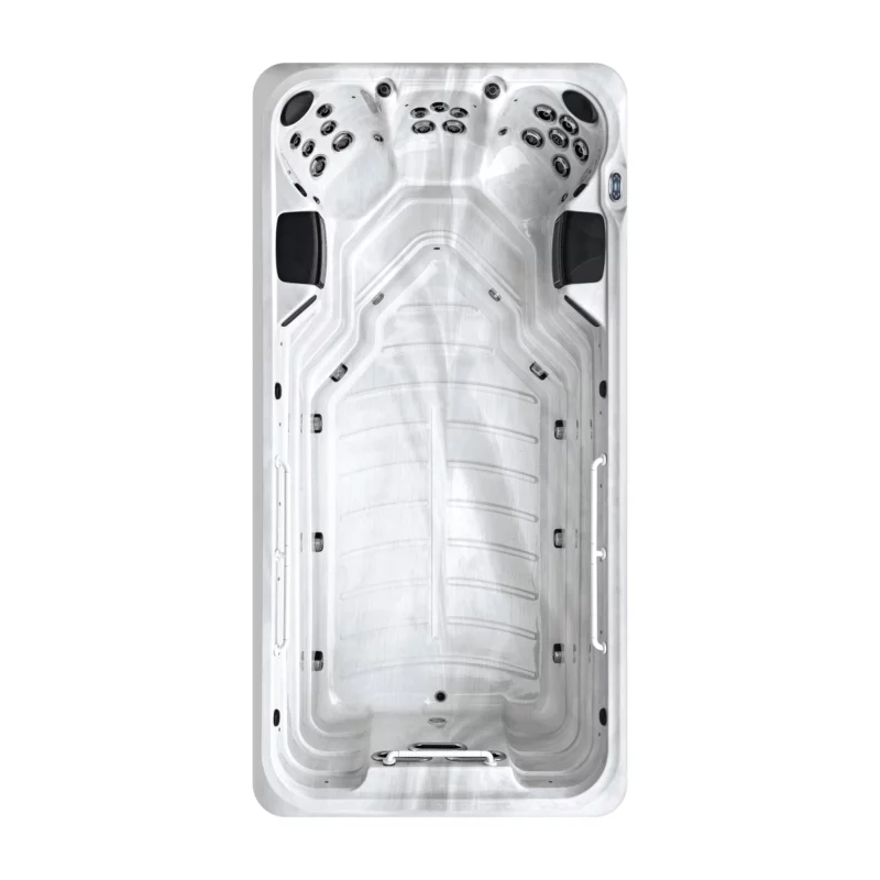 Sisco – Spa de nage monozone idéal pour l'entraînement – Vendom – Only Spa - White Marble - Vue du dessus