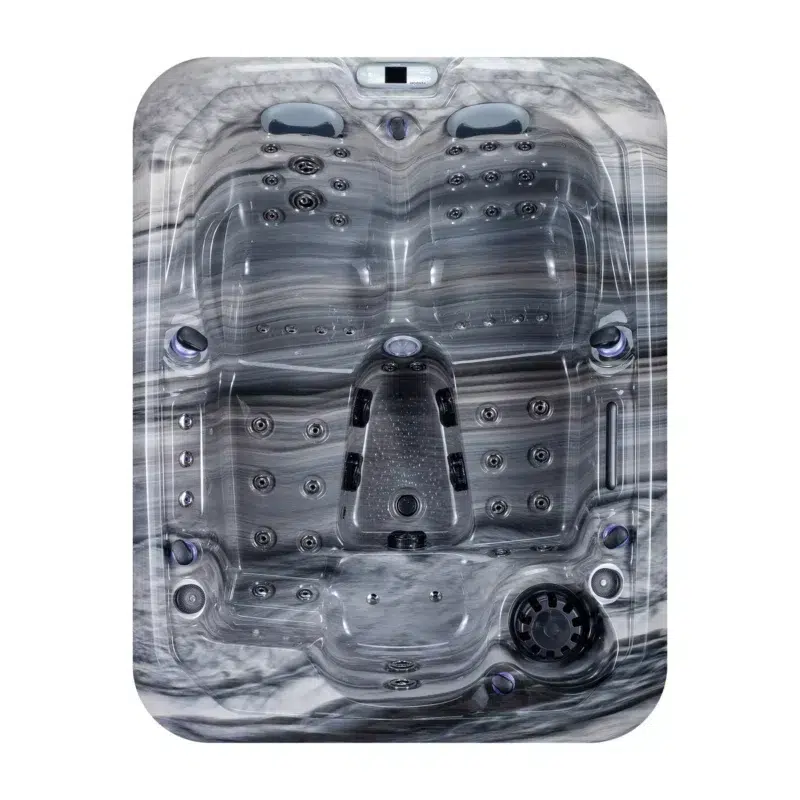 Tahiti – Spa 3 places moderne de la marque Vendom – Only Spa - Odyssey Marble - Vue du dessus