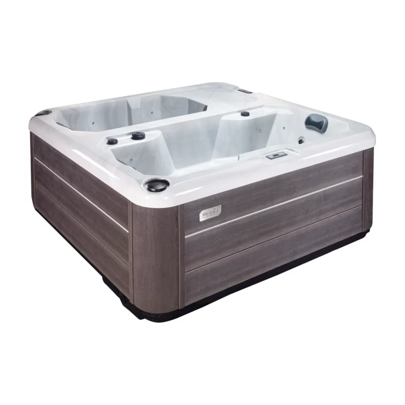 Barbade – Spa 3 places bi-zone Vendom, parfait pour la récupération après l'effort – Only Spa - White Marble - Vue de face