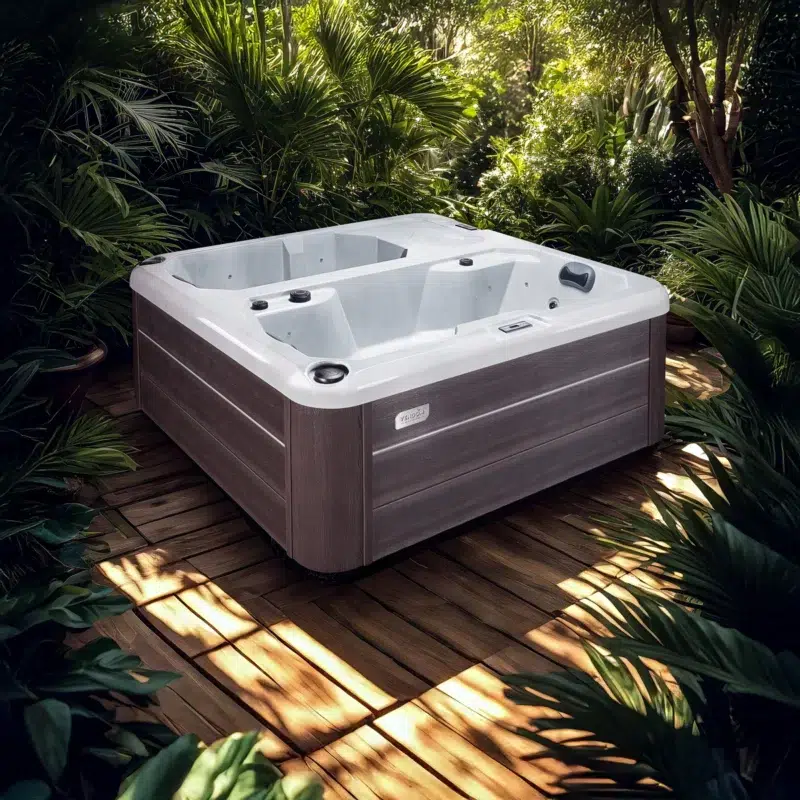 Barbade – Spa 3 places bi-zone Vendom, parfait pour la récupération après l'effort – Only Spa - White Marble - Vue de face