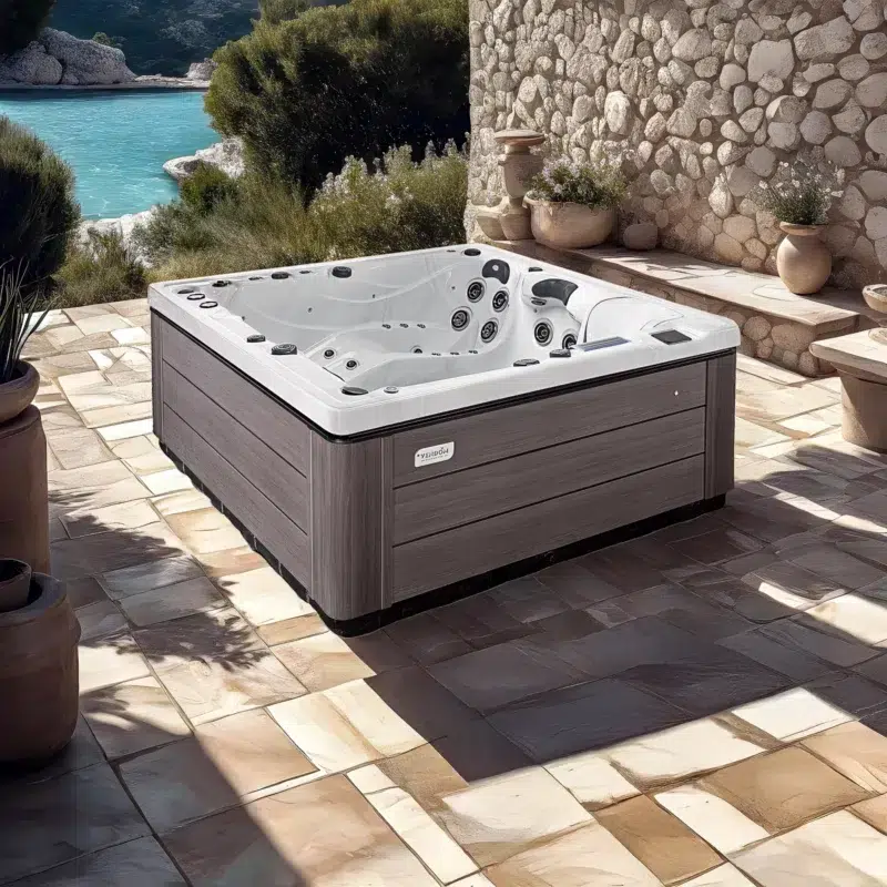 Barthélémy – Spa 4 places haut de gamme par Vendom – Only Spa - White Marble - Vue de coté