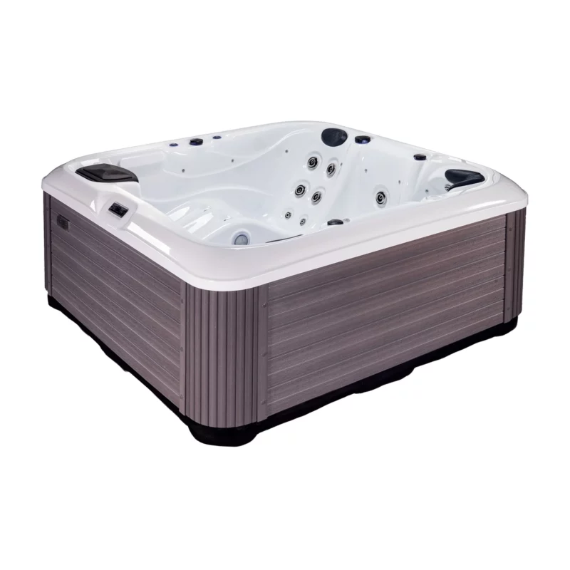 Corfou – Spa 5 places au meilleur prix Vendom, disponible chez Only Spa - Pure White - Vue de face