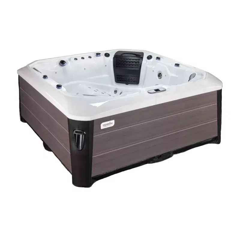 Cuba – Spa 6 places confortable Vendom, parfait pour un usage quotidien – Only Spa - White Marble - Vue de face