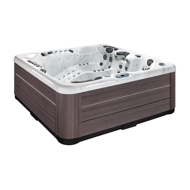 Milos – Spa 6 places haut de gamme par Vendom, disponible chez Only Spa - White Marble - Vue de face