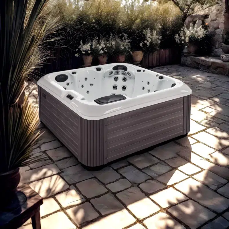Rhodes – Spa 6 places compact et convivial par Vendom – Only Spa - White Marble - Vue de coté