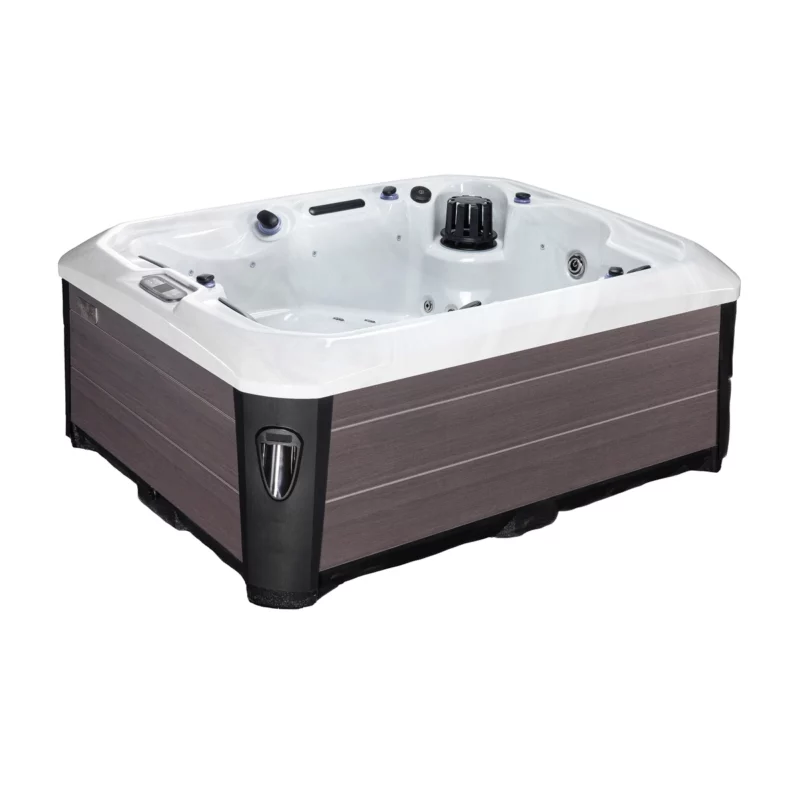 Tahiti – Spa 3 places moderne de la marque Vendom – Only Spa - White Marble - Vue de face