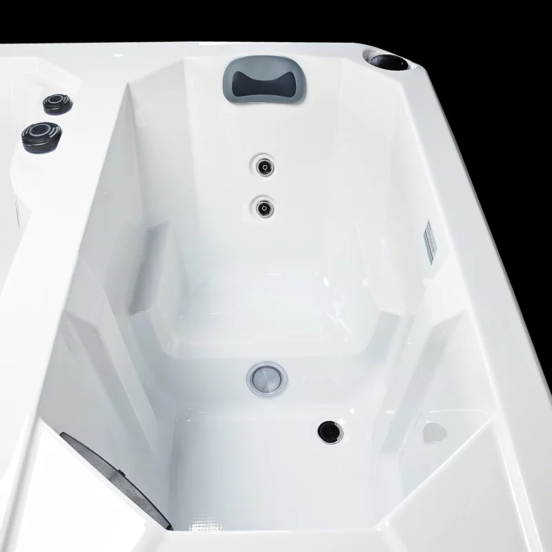 Barbade – Spa 3 places bi-zone Vendom, parfait pour la récupération après l'effort – Only Spa - White Marble - Vue détaillée d'une place assise