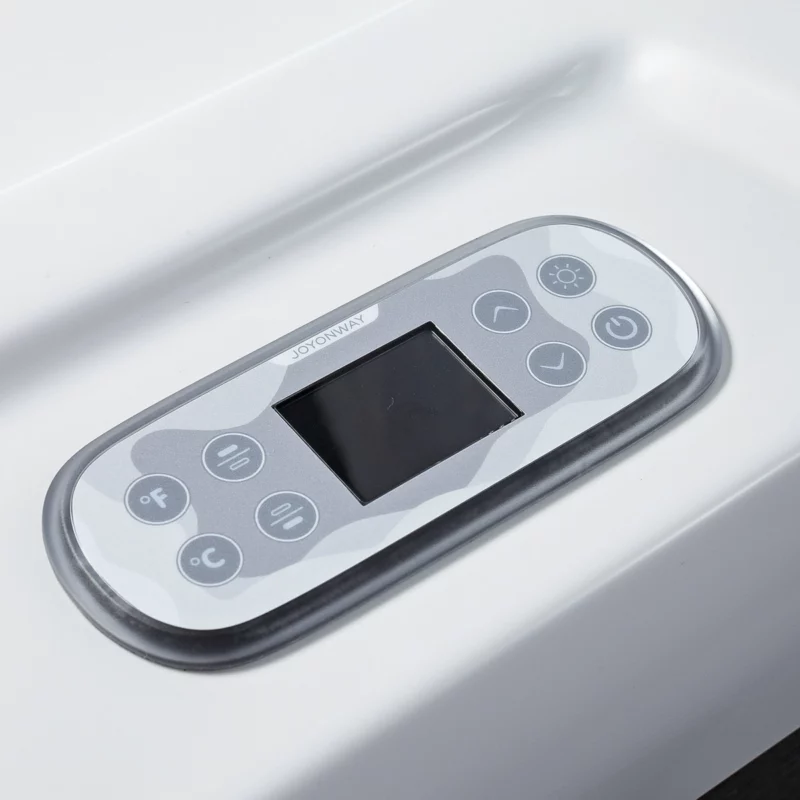 Barbade – Spa 3 places bi-zone Vendom, parfait pour la récupération après l'effort – Only Spa - White Marble - Vue détaillée du panel de commande Joyonway