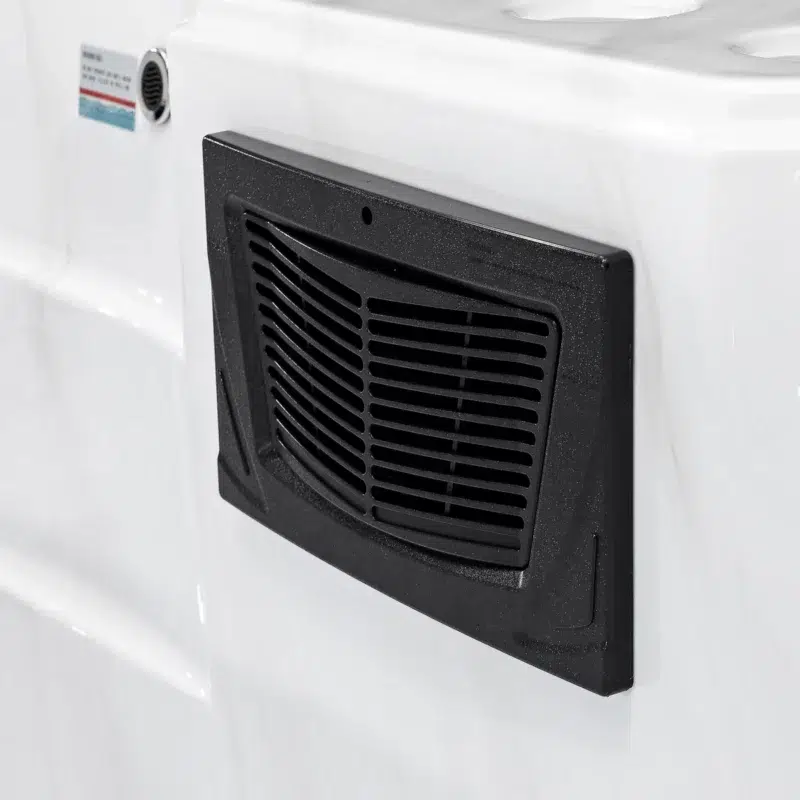 Nimos – Spa de nage monozone compact – Vendom – Only Spa - White Marble - Vue détaillée du skimmer