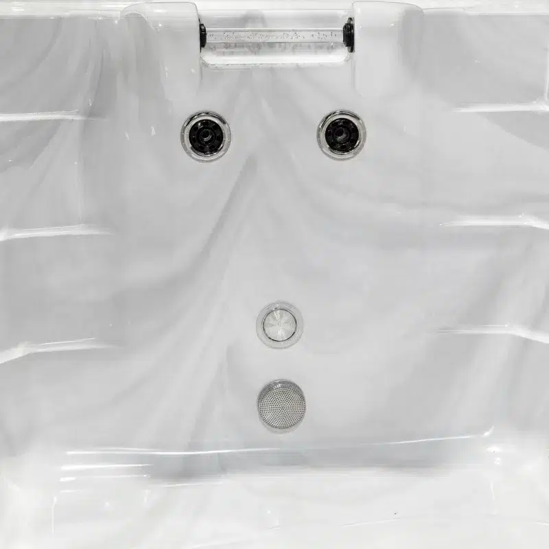Nisia – Spa de nage bi zone haut de gamme – Vendom – Only Spa - White Marble - Vue détaillée de la zone de nage à contre courant