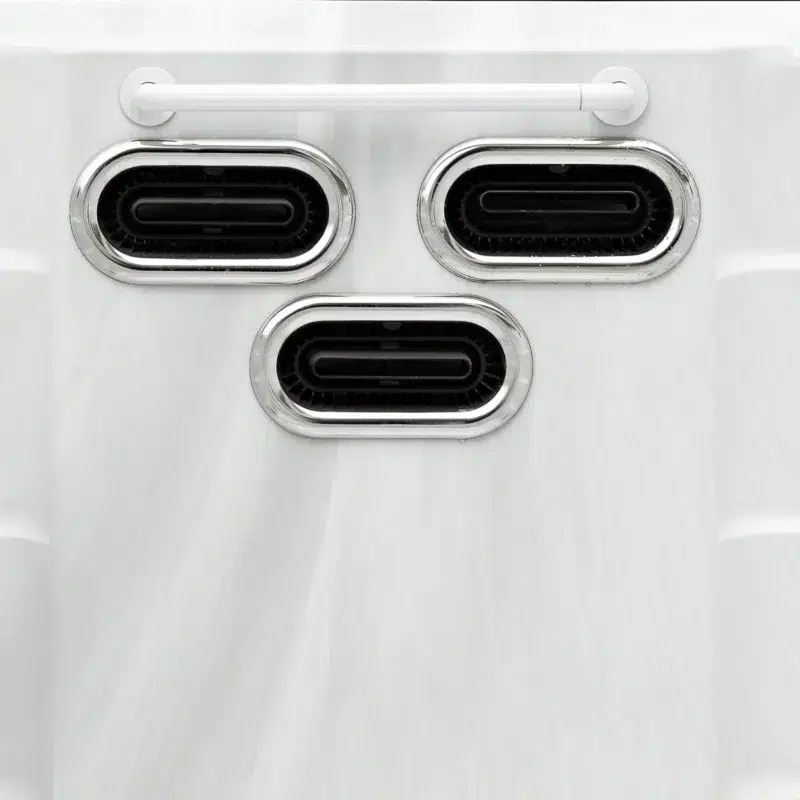Sisco – Spa de nage monozone idéal pour l'entraînement – Vendom – Only Spa - White Marble - Vue détaillée des jets de nage à contre courant