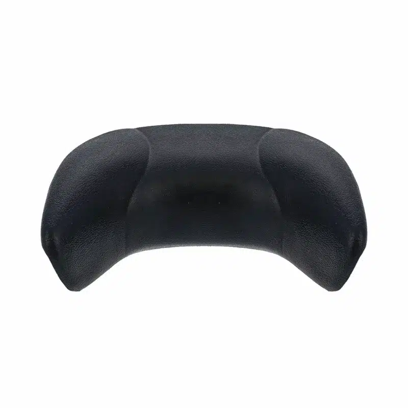 Appui-tête Vendom Type 3 EVA117C pour spa vu de face, avec finition noire texturée pour un confort optimal.