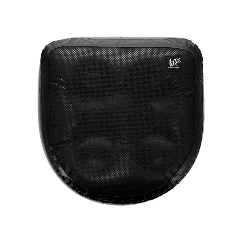 Siège rehausseur noir pour spa Vendom – coussin de confort à remplir d’eau ou de sable, surface antidérapante