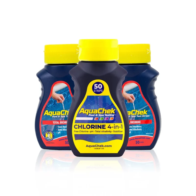 Bandelettes analyse eau spa chlore ou brome – 50 tests